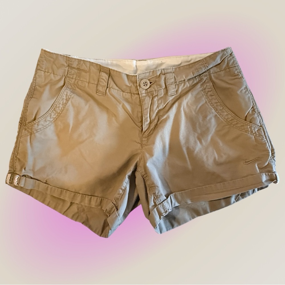Nike Khaki Roll-Cuff Shorts